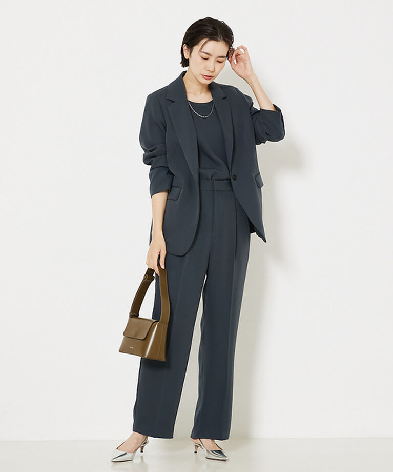 qualite「トルコサテンストレートパンツ」|その他|