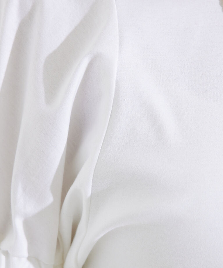 qualite「袖ギャザーカットTOP」|Tシャツ・カットソー|