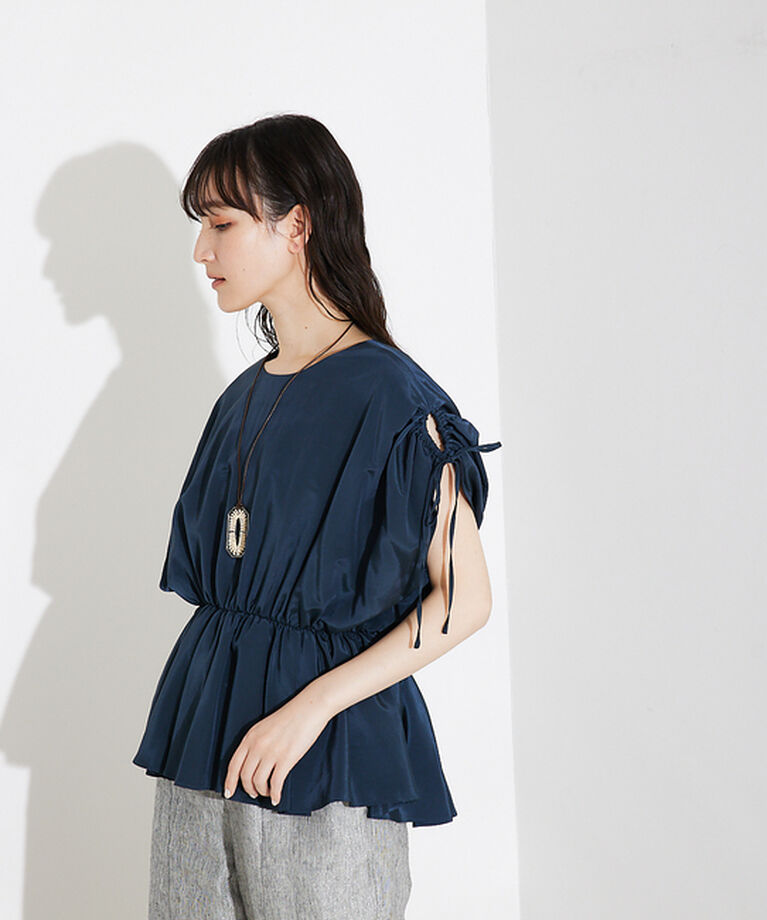 qualite「ボリュームギャザータックTOP」|シャツ・ブラウス|