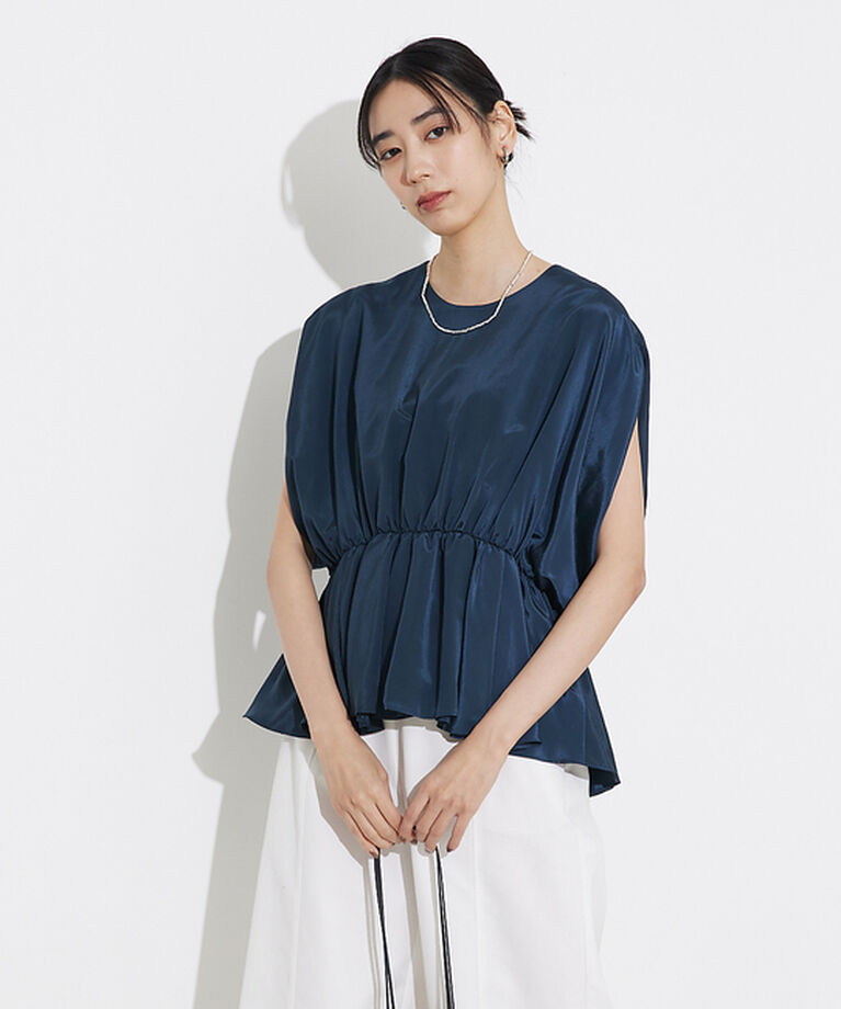 qualite「ボリュームギャザータックTOP」|シャツ・ブラウス|