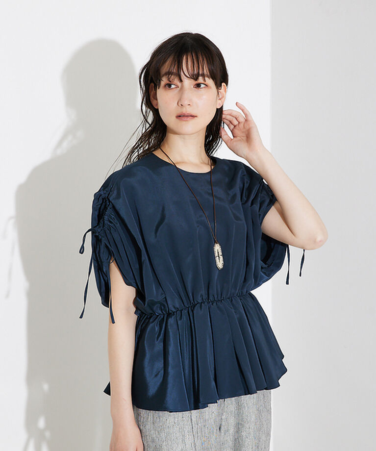 qualite「ボリュームギャザータックTOP」|シャツ・ブラウス|