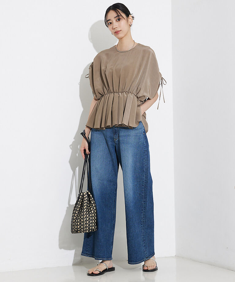 qualite「ボリュームギャザータックTOP」|シャツ・ブラウス|
