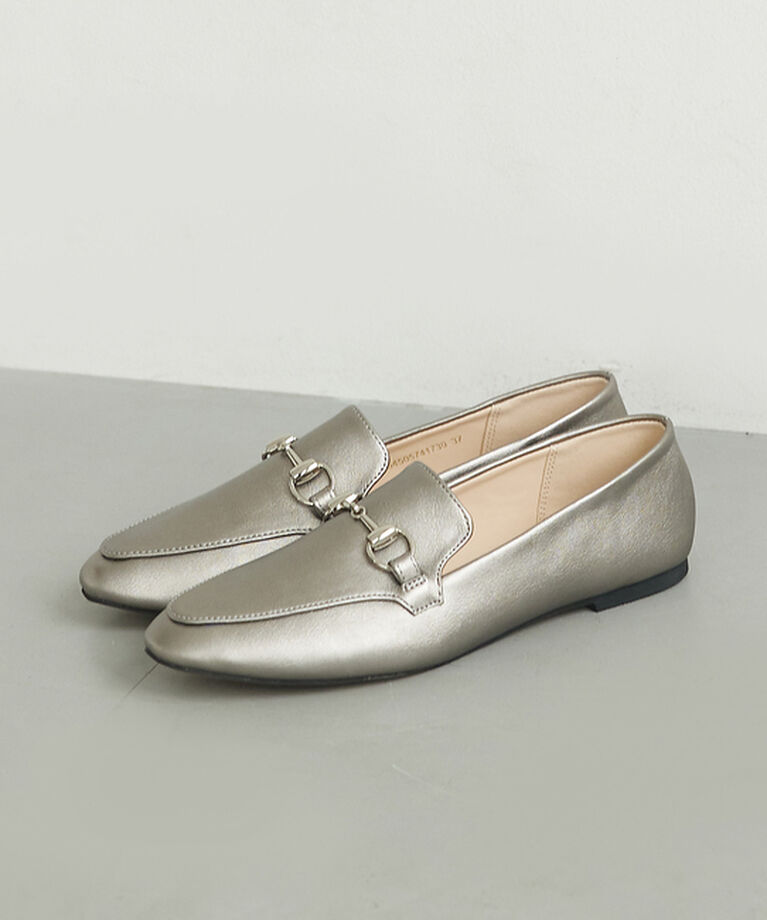 AU BANNISTER「【販売店舗限定】ビットローファー」|ローファー|シルバー