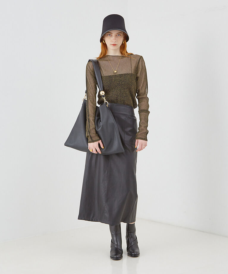 LOWELL things「Resin-T/アクリルHOBOショルダーバッグ 24AW」|トートバッグ|