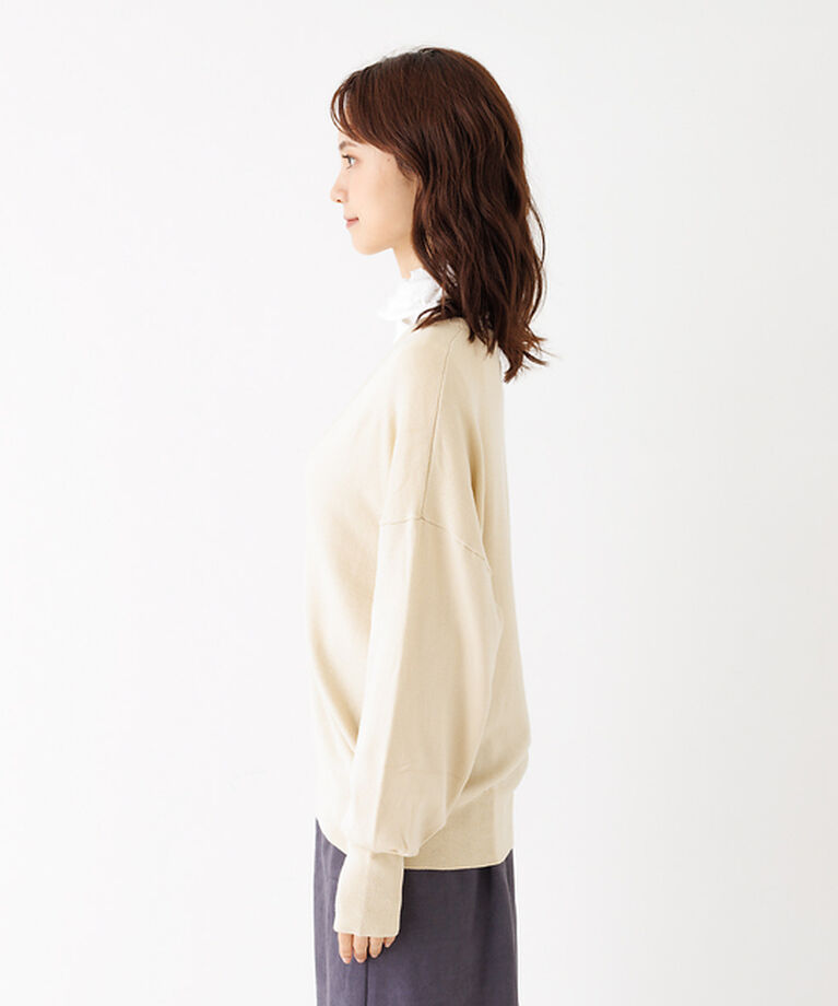 abahouse mavie「レーヨンアクリル深Vネックアンサンブル」|ニット・セーター|