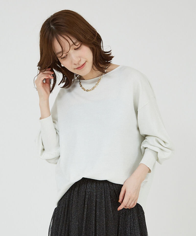 abahouse mavie「ラメMIXニットプルオーバー」|ニット・セーター|