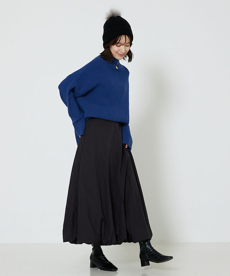 abahouse mavie「片畦モックネックニット」|ニット・セーター|