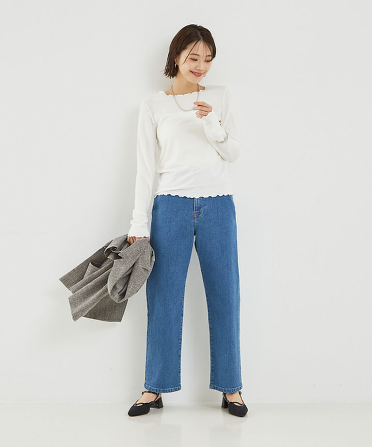 abahouse mavie「スパークナイロンクルーネックプルオーバー」|Tシャツ・カットソー|