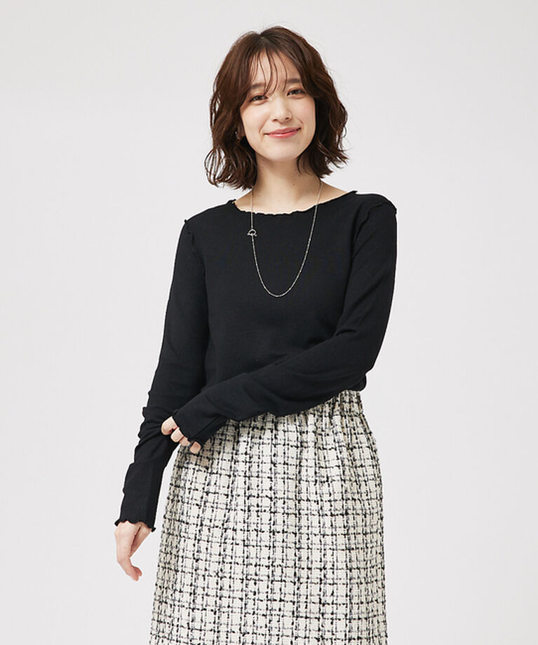 abahouse mavie「スパークナイロンクルーネックプルオーバー」|Tシャツ・カットソー|