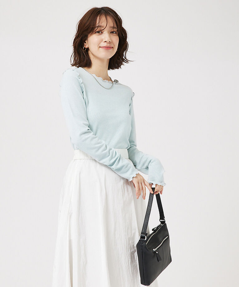 abahouse mavie「スパークナイロンクルーネックプルオーバー」|Tシャツ・カットソー|