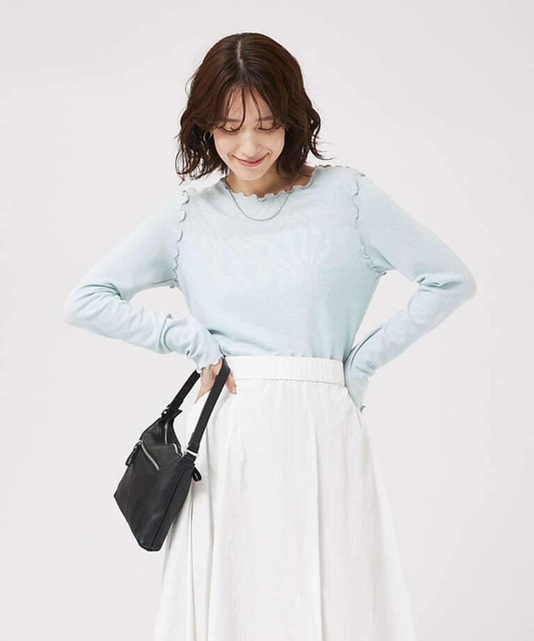 abahouse mavie「スパークナイロンクルーネックプルオーバー」|Tシャツ・カットソー|