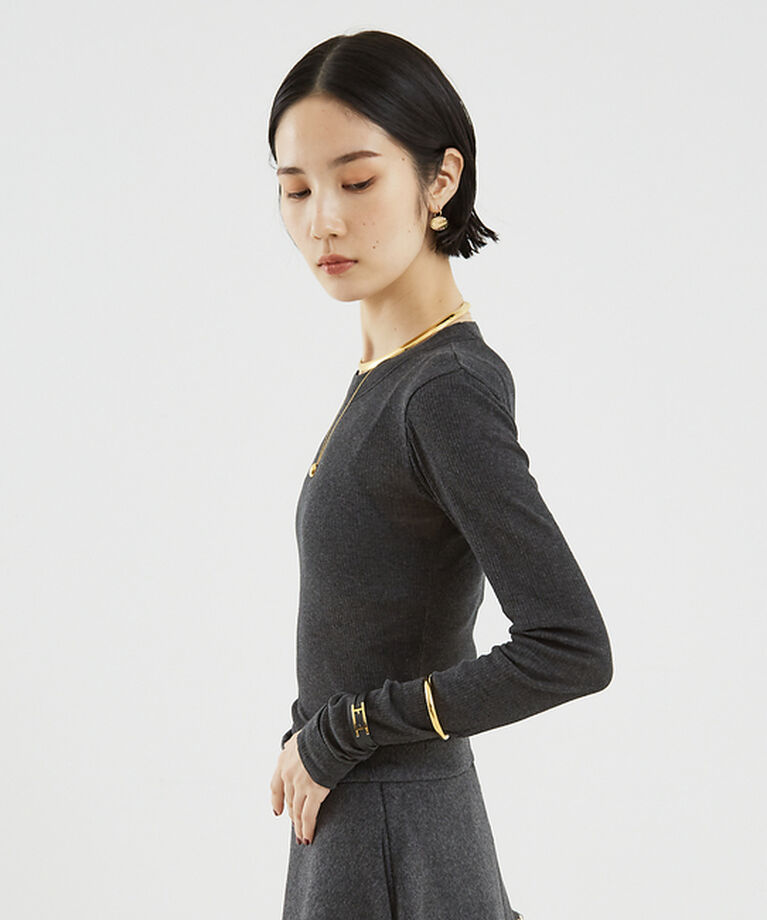 The Store by C' 「【NINETY PERCENT】ANIS SOFT RIB LONG SLEEV」|Tシャツ・カットソー|
