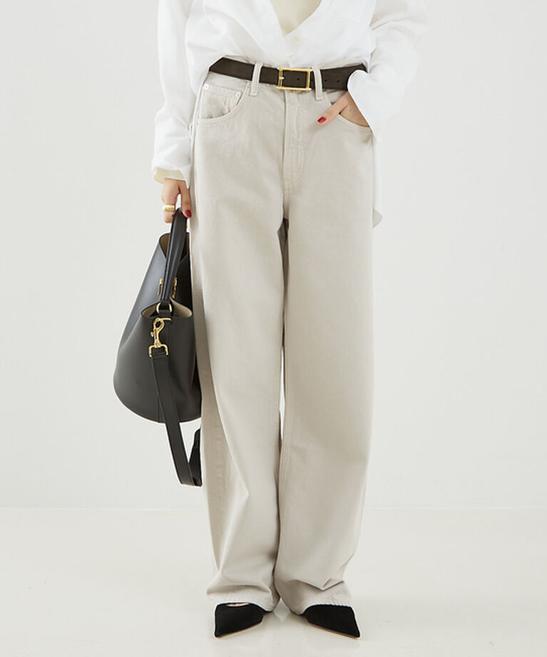 The Store by C' 「【AGOLDE】LOW CURVE JEAN／ローカーブデニム」|デニム|ライトグレー