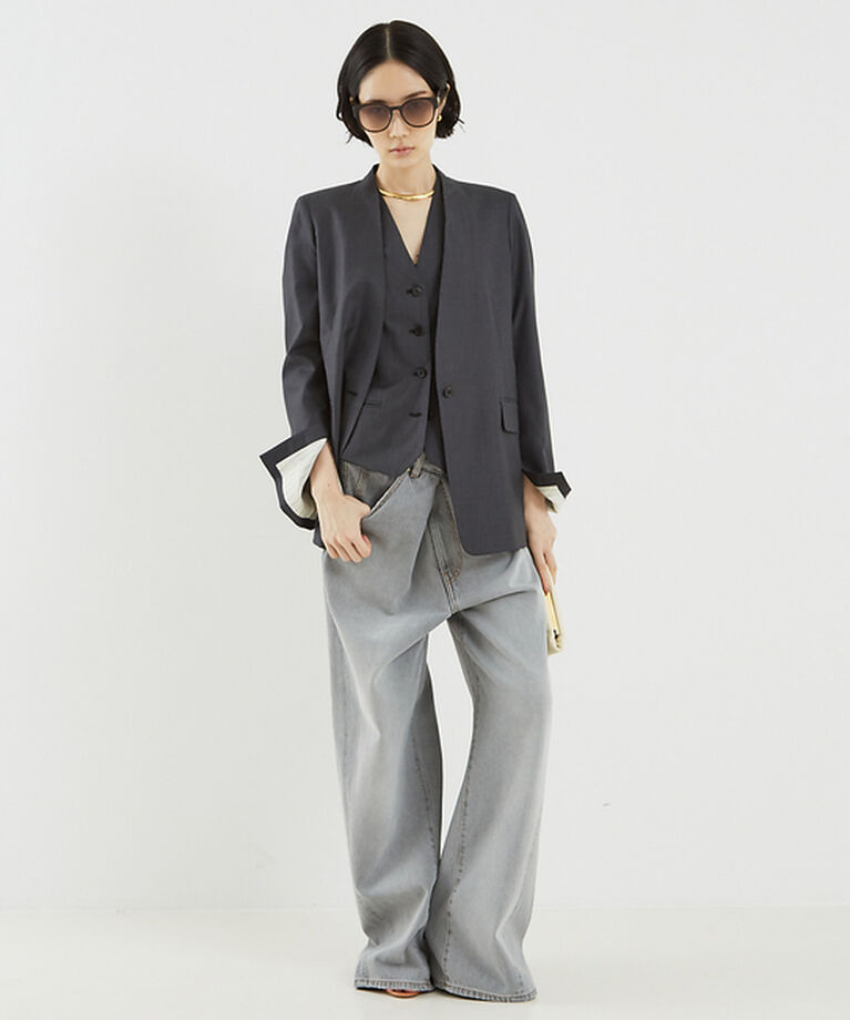 The Store by C' 「【DARKPARK】INES FOLD OVER DENIM ASIAN FIT」|デニム|