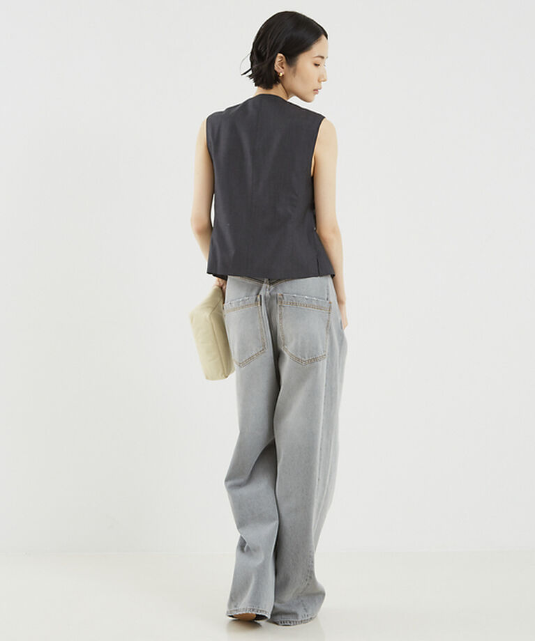 The Store by C' 「【DARKPARK】INES FOLD OVER DENIM ASIAN FIT」|デニム|