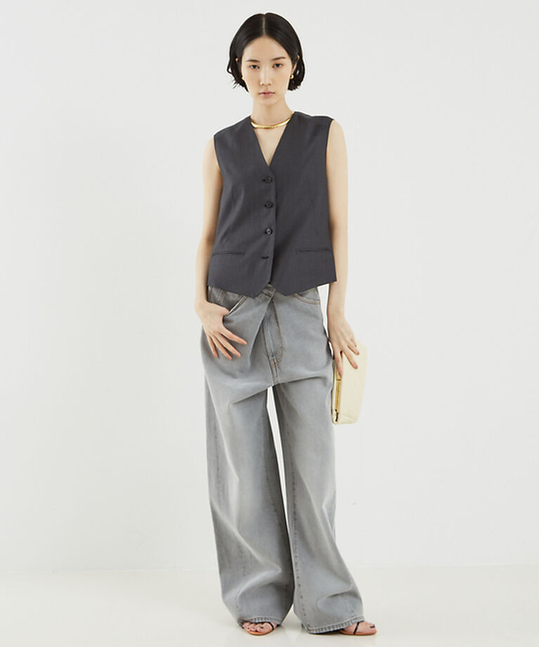 The Store by C' 「【DARKPARK】INES FOLD OVER DENIM ASIAN FIT」|デニム|