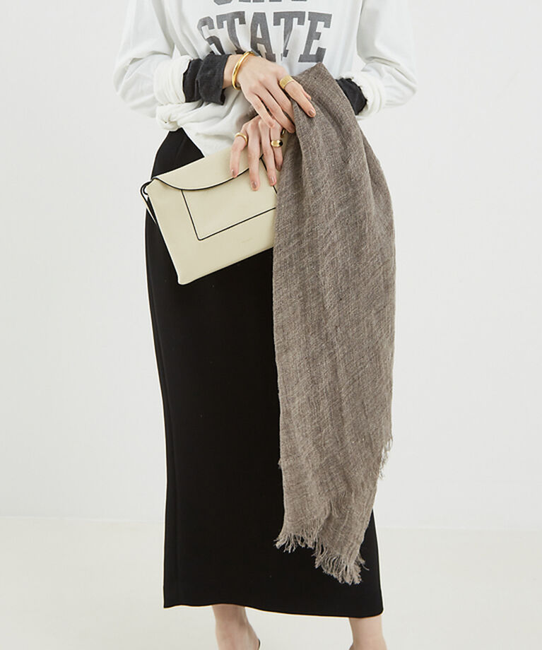 The Store by C' 「【PAOLO MARIANI】Virgilio Scarf／ストール75×200」|マフラー|グレージュ