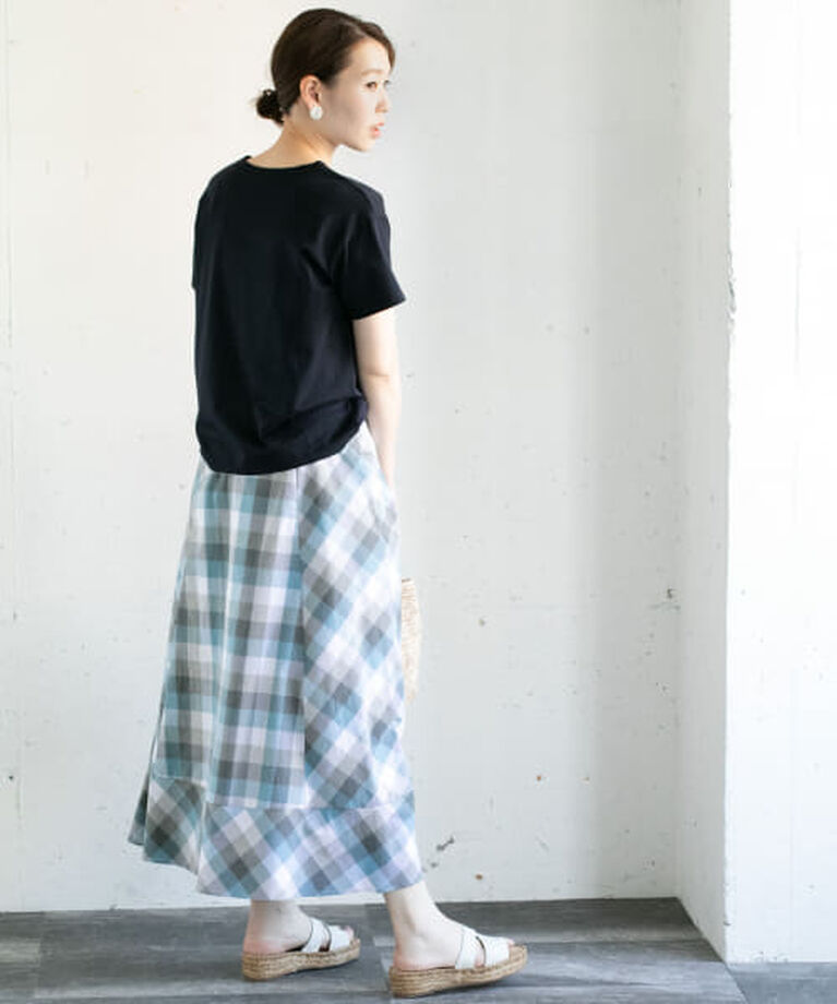 URBAN RESEARCH ROSSO「ROSSO カラーブロックマキシスカート∴」|スカート|
