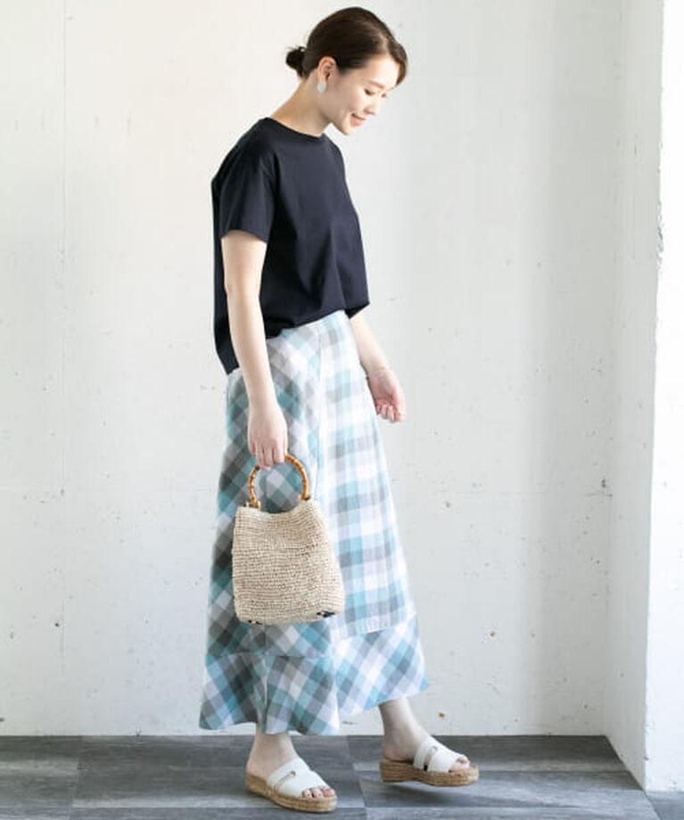 URBAN RESEARCH ROSSO「ROSSO カラーブロックマキシスカート∴」|スカート|