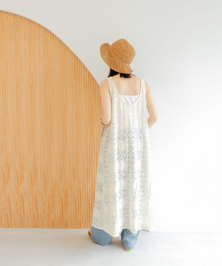URBAN RESEARCH DOORS「【予約】DOORS サークルレース2WAYワンピース」|ワンピース|