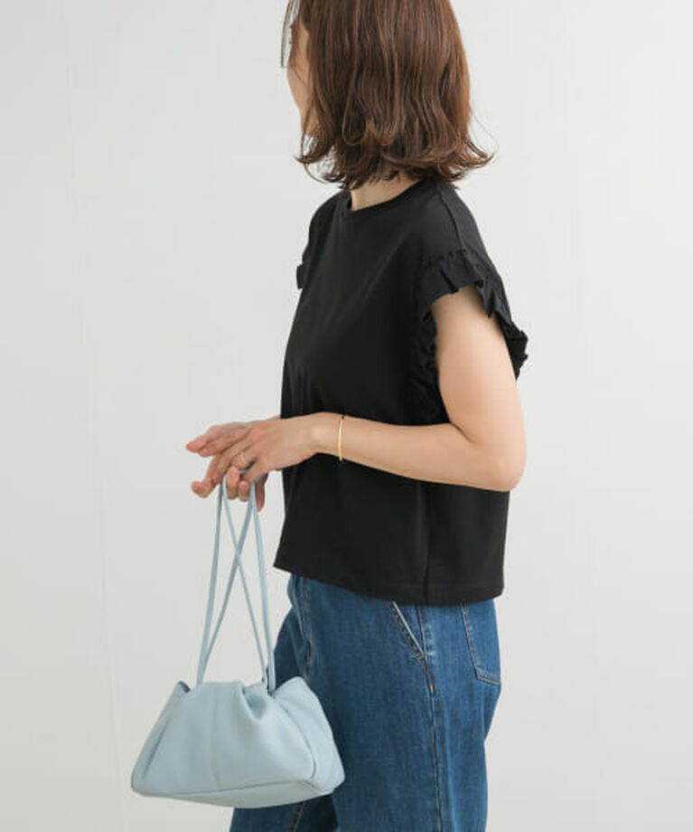 URBAN RESEARCH DOORS「DOORS フリルスリーブプルオーバー」|Tシャツ・カットソー|