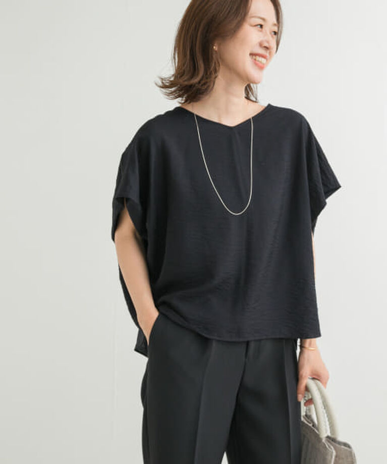 URBAN RESEARCH DOORS「DOORS バックタックコクーンブラウス」|シャツ・ブラウス|