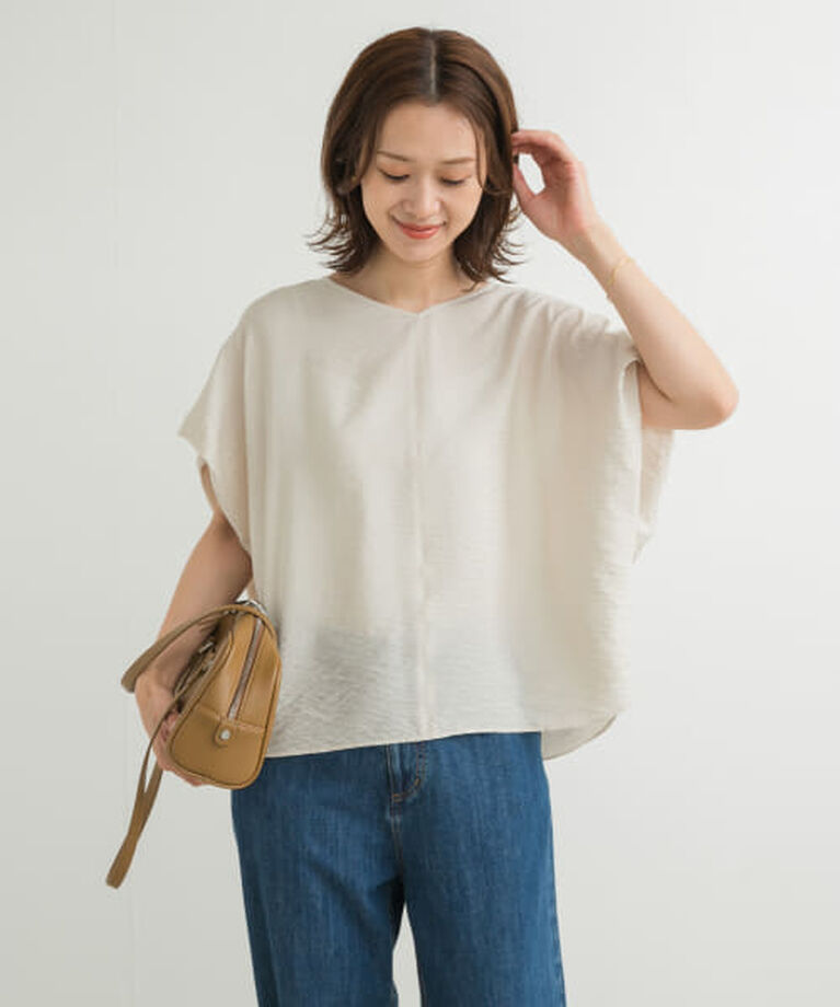 URBAN RESEARCH DOORS「DOORS バックタックコクーンブラウス」|シャツ・ブラウス|