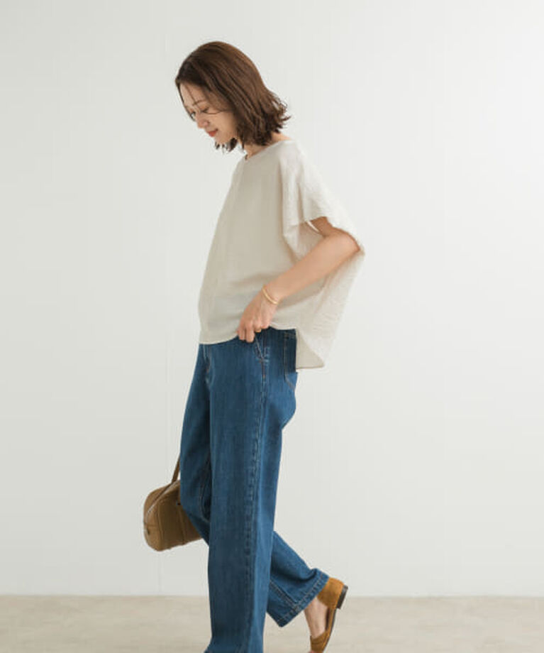 URBAN RESEARCH DOORS「DOORS バックタックコクーンブラウス」|シャツ・ブラウス|