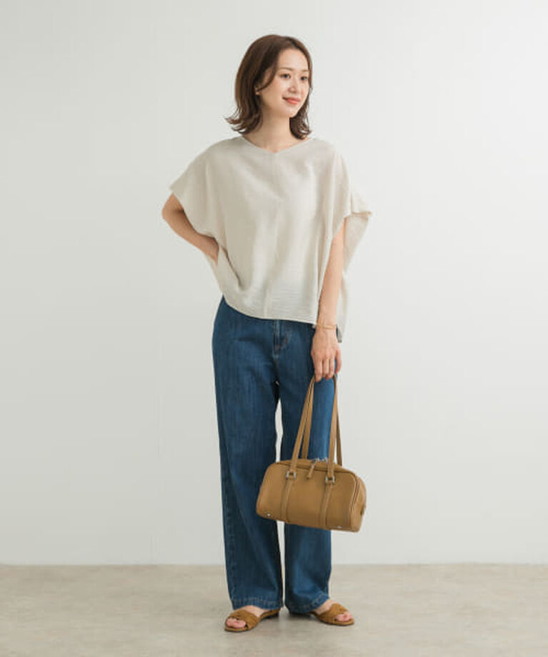 URBAN RESEARCH DOORS「DOORS バックタックコクーンブラウス」|シャツ・ブラウス|