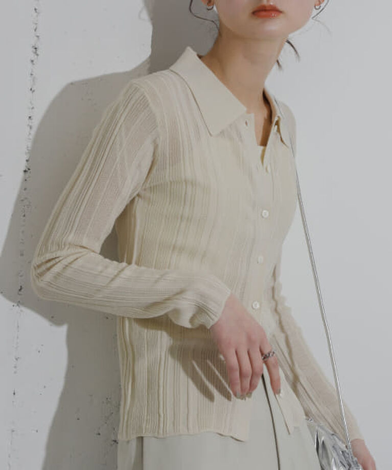 SENSE OF PLACE by URBAN RESEARCH「SENSE OF PLACE ランダムリブニットカーディガン」|カーディガン|