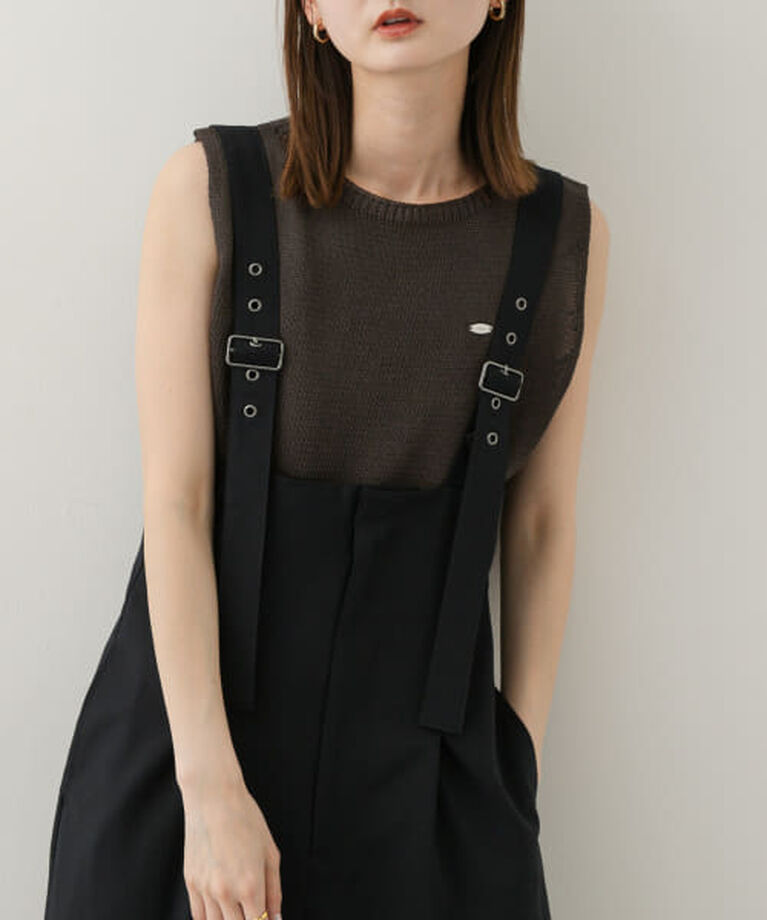 SENSE OF PLACE by URBAN RESEARCH「SENSE OF PLACE 『WEB限定』リネンタッチクロップドセーター」|ニット・セーター|CHARCOAL