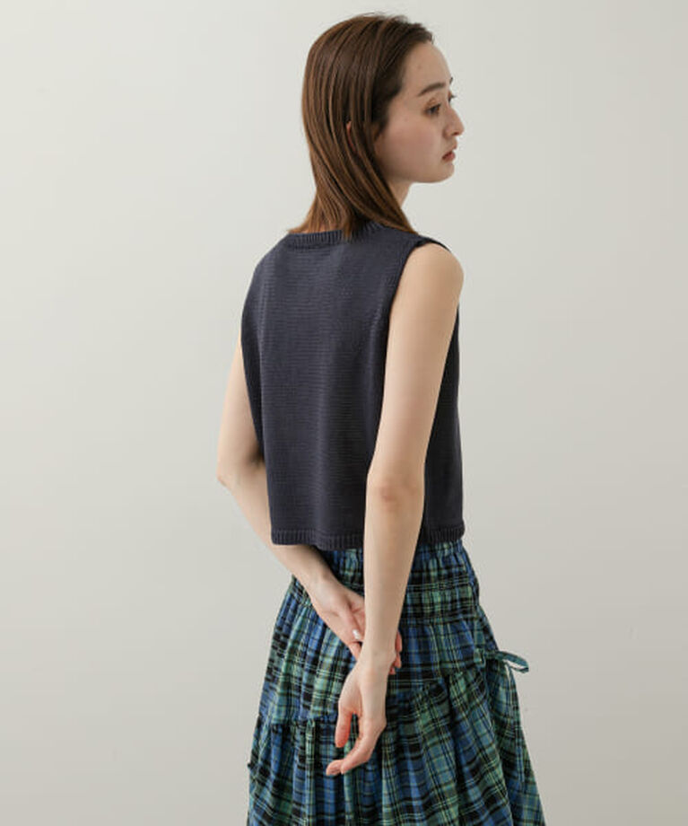 SENSE OF PLACE by URBAN RESEARCH「SENSE OF PLACE 『WEB限定』リネンタッチクロップドセーター」|ニット・セーター|