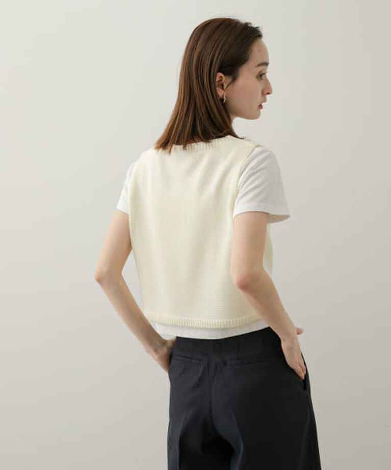 SENSE OF PLACE by URBAN RESEARCH「SENSE OF PLACE 『WEB限定』リネンタッチクロップドセーター」|ニット・セーター|