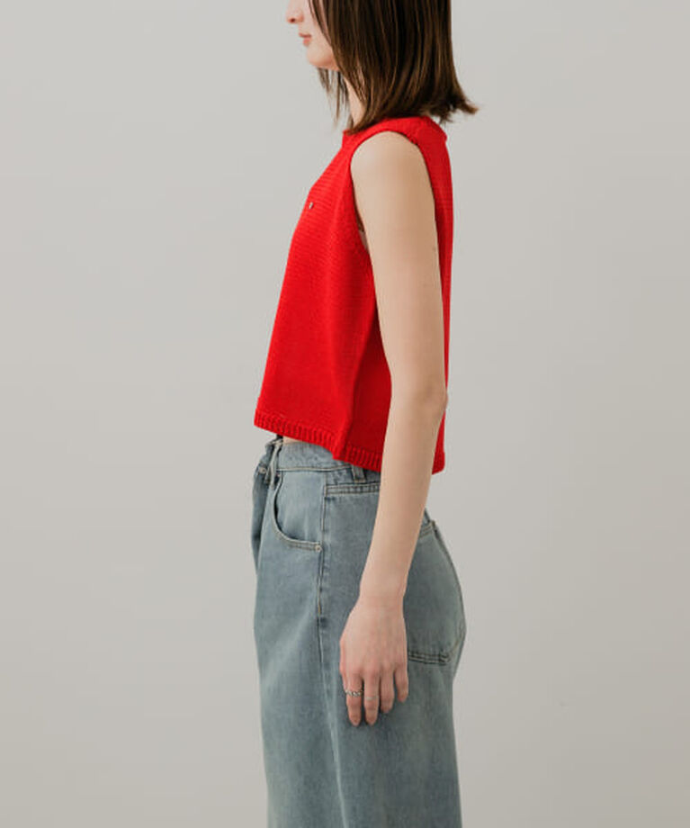 SENSE OF PLACE by URBAN RESEARCH「SENSE OF PLACE 『WEB限定』リネンタッチクロップドセーター」|ニット・セーター|