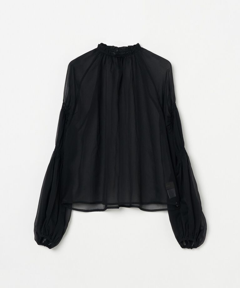 HELIOPOLE「HELIOPOLE CANDY SLEEVE BLOUSE」|シャツ・ブラウス|ブラック