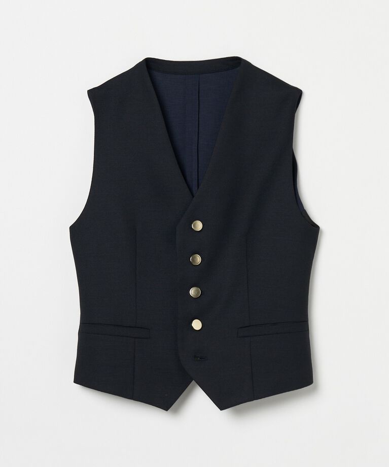 HELIOPOLE「HELIOPOLE the ELLISON VEST」|ベスト・ジレ|ネイビー