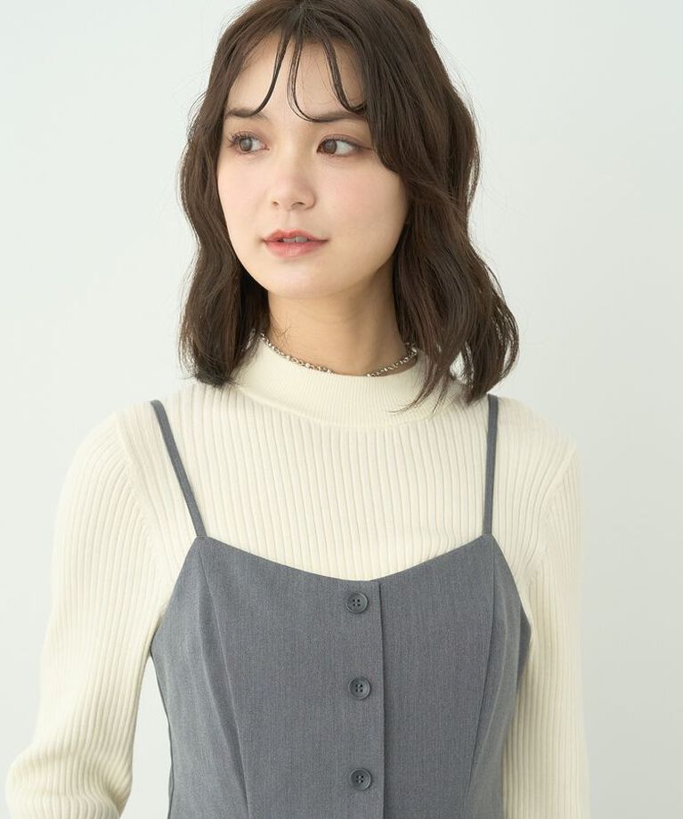 earth music&ecology「ペプラムジレジャンドレ」|ジャンパースカート|