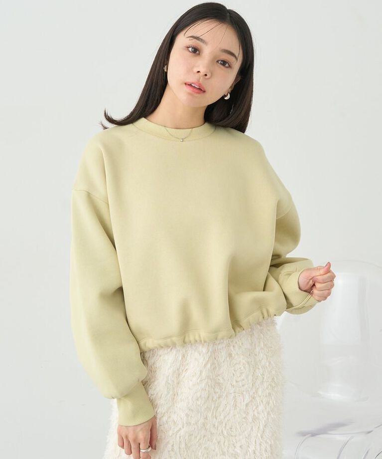 earth music&ecology「ドロストヘムスウェット」|スウェット・ジャージ|Yellow