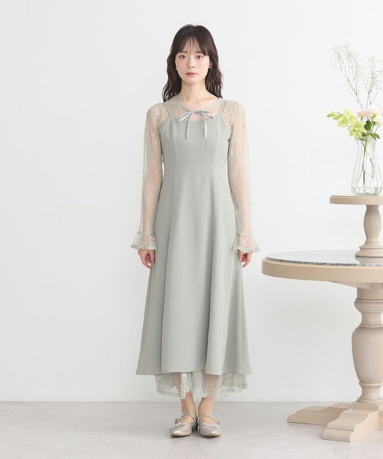 earth music&ecology「SET2点レースワンピース＋キャミワンピース」|ワンピース|