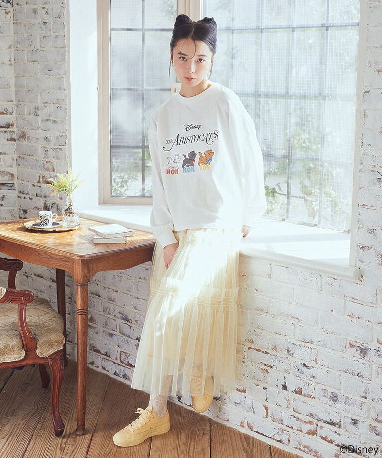 earth music&ecology「Disney/The Aristocats/プリントロンT」|Tシャツ・カットソー|