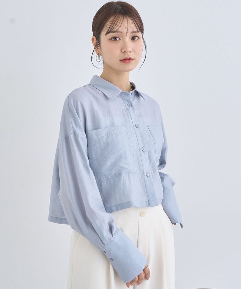 earth music&ecology「Wポケットショートシャツ」|シャツ・ブラウス|