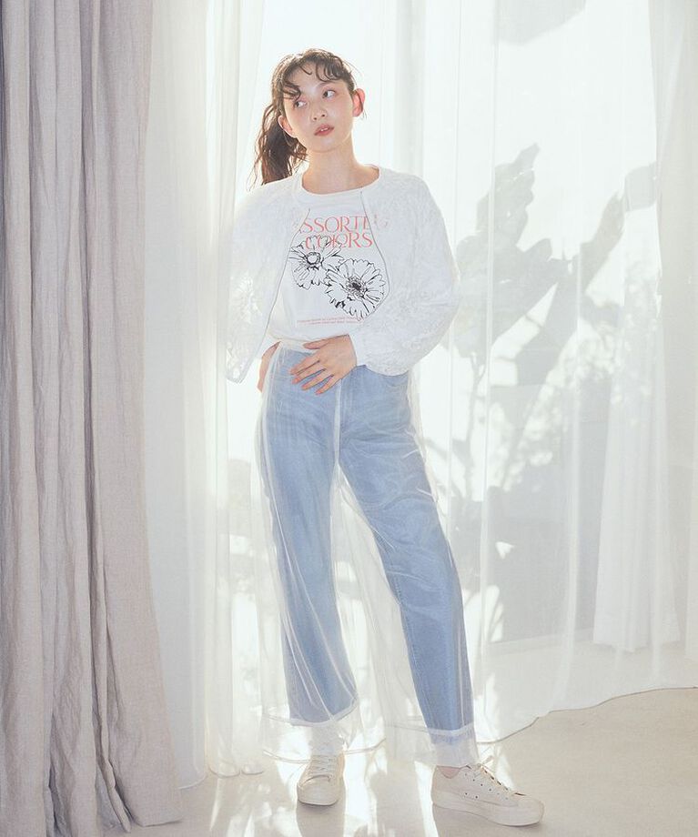 earth music&ecology「レースZIPシャツ」|シャツ・ブラウス|