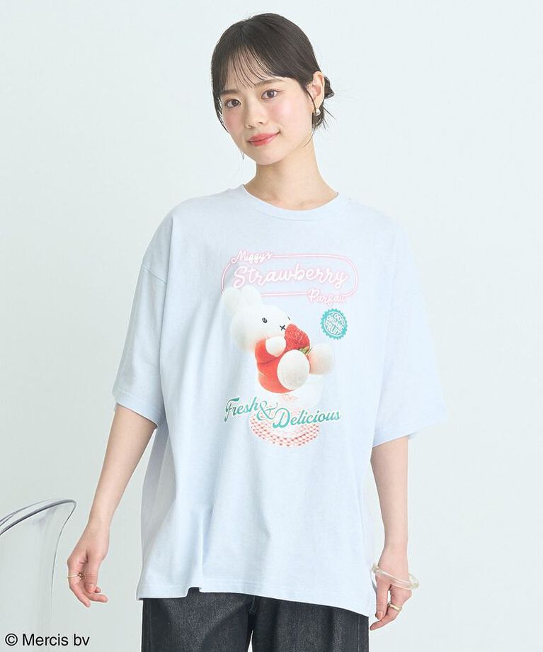 earth music&ecology「miffy/earth strawberry Tee」|Tシャツ・カットソー|