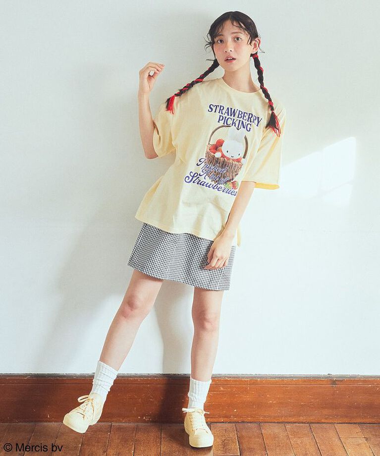earth music&ecology「miffy/earth strawberry Tee」|Tシャツ・カットソー|