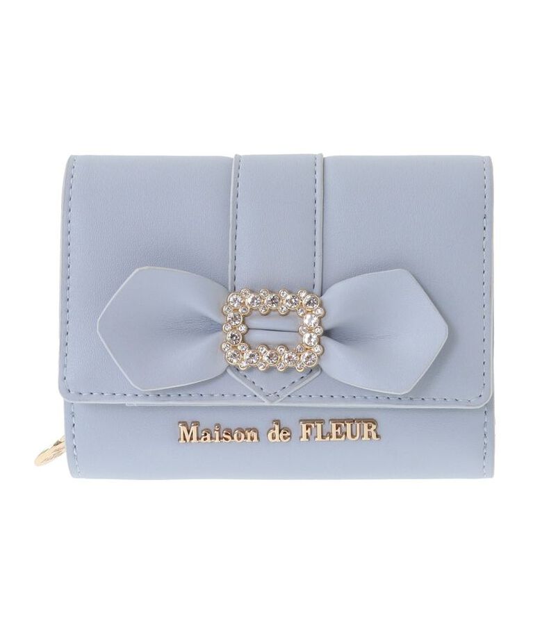 Maison de FLEUR「ビジューバックルリボンウォレット」|財布|