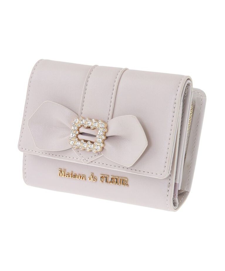 Maison de FLEUR「ビジューバックルリボンウォレット」|財布|