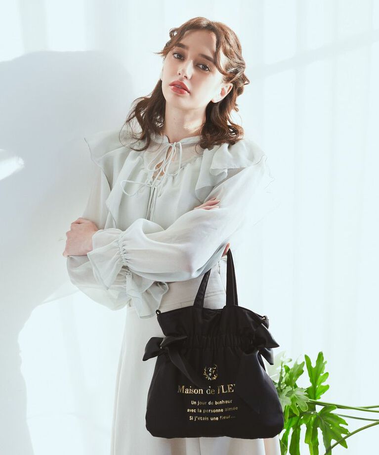 Maison de FLEUR「ダブルリボン2Wayトートバッグ」|トートバッグ|
