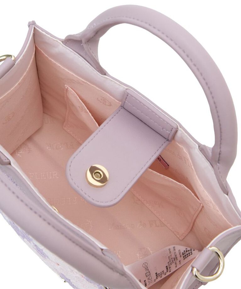 Maison de FLEUR「フラワーレース2Wayスクエアトートバッグ」|トートバッグ|