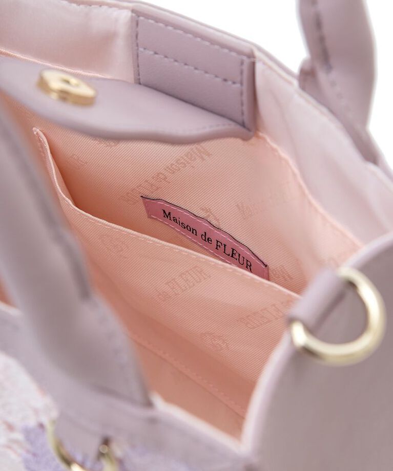 Maison de FLEUR「フラワーレース2Wayスクエアトートバッグ」|トートバッグ|
