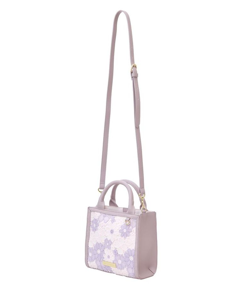 Maison de FLEUR「フラワーレース2Wayスクエアトートバッグ」|トートバッグ|